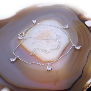 Bratara de picior cu pandantiv Picaturi de Cristale Zirconia c3317