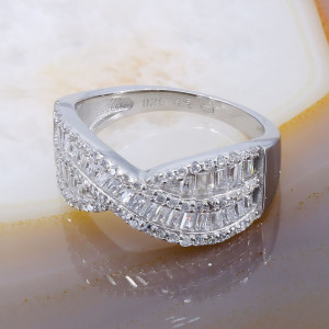 Inel Fantezie din Argint 925 cu Cristale Zirconia cod 2602