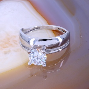 Inel model Double cu cristal zirconia si efect Mirror c3161