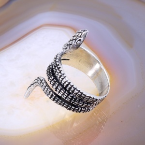 Inel pe lungimea degetului model Snake din Argint 925 c3143 - Img 2