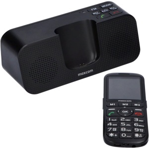 MaxCom MM740 Dual SIM, Black + Stand incarcare