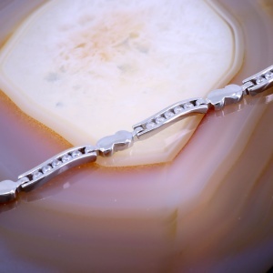 Bratara din Argint 925 cu cristale Zirconia c3273 - Img 2