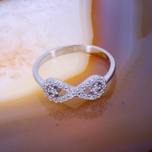 Inel din Argint 925 model Infinit cu Cristale Zirconia C3253
