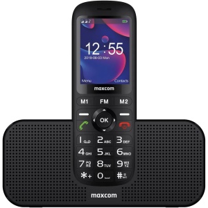 MaxCom MM740 Dual SIM, Black + Stand incarcare