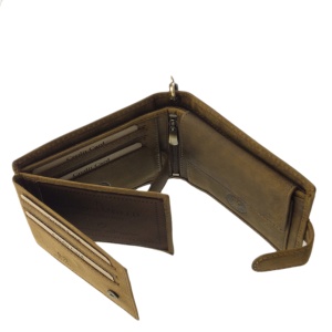 Portofel Barbati piele Naturala Maro Motor Style Classic cu lant detasabil si RFID Protect - Img 6