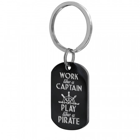 Black Army Keychain with Sailor Message - Img 6