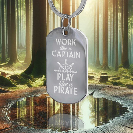 Large Army Keychain with Sailor Message - Img 2