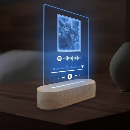Veioza Albastra LED Design Spotify - Img 4