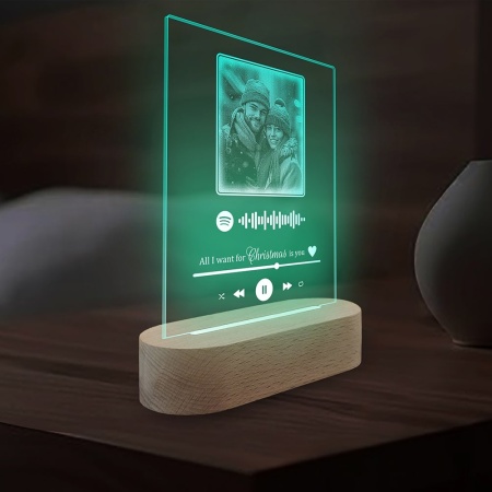 Veioza Verde LED Design Spotify - Img 5