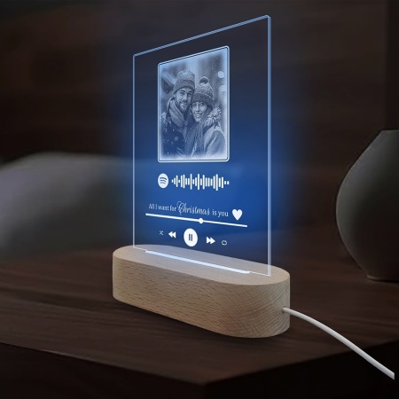 Veioza Albastra LED Design Spotify - Img 5