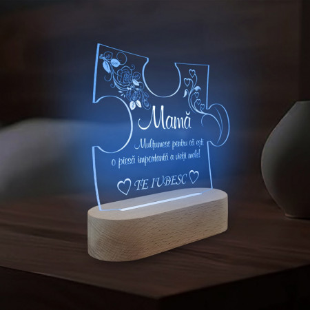 Blue LED Night Light Gift for Mom - Img 3