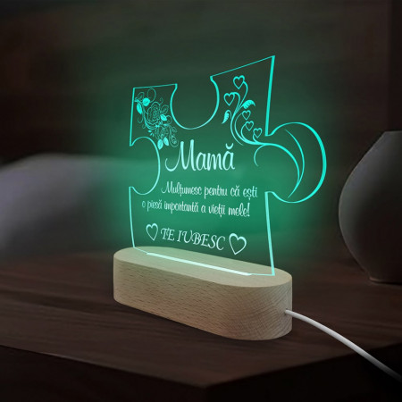 Green LED Lamp Gift for Mom - Img 2