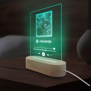 Green LED Lamp Spotify Design