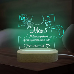 Green LED Lamp Gift for Mom