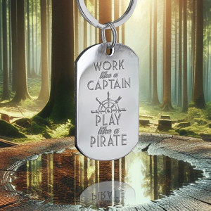 Large Army Keychain with Sailor Message