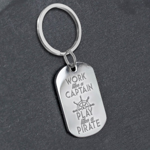 Army Medium Keychain with Sailor Message