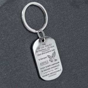 Breloc Army Mediu cu Mesaj Pentru Fiu - Img 6
