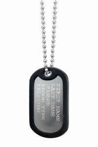 Military Rubber Edge Tag