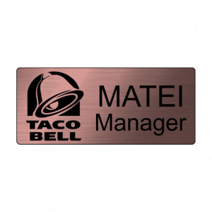 Bronze Badge with Personalized Magnet