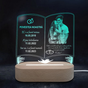 Personalized Green LED Book Light