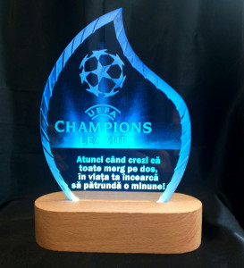 Lampa veghe LED model TORȚĂ personalizată