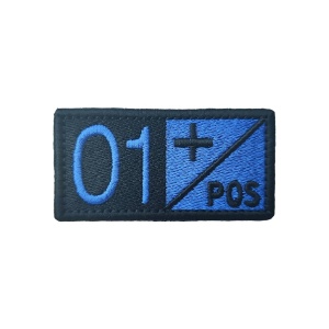Customizable Badge Patch with BLOOD TYPE