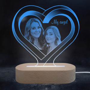 My Angel Blue LED Personalized Lamp