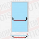 Kit antipanica CISA inchidere un punct usa 1 canat fara maner exterior cu cheie