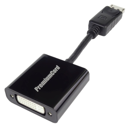 Adaptor DisplayPort 1.1 (T) la DVI (M), FHD 1920x1080 @60Hz, Negru, Basekit