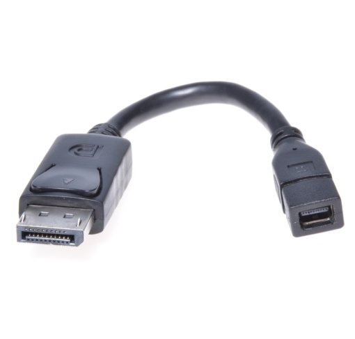 Adaptor DisplayPort 1.2 (T) la Mini DisplayPort 1.2 (M), 4K 3840x2160p @60Hz, Cablu 15cm, Negru, Basekit