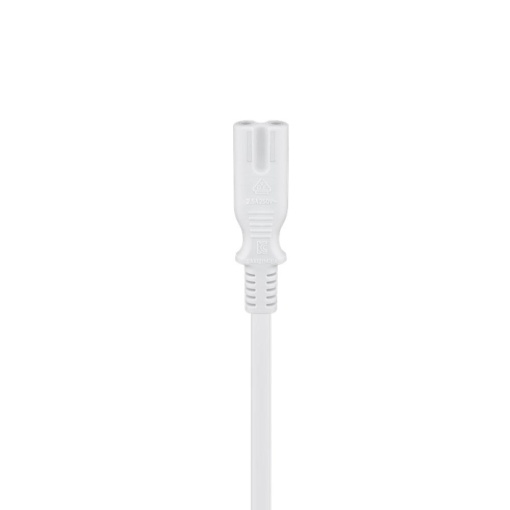 Cablu Alimentare Euro la IEC 320 C7, Basekit, 230V, 2 Metri, Alb