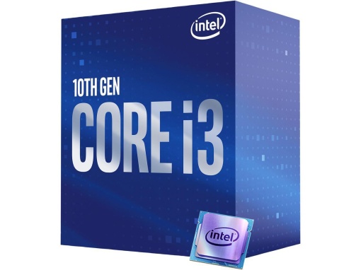 CPU INTEL i3-10100, skt LGA 1200, Core i3, frecventa 3.6 GHz, turbo 4.3 GHz, 4 nuclee, putere 65 W, "BX8070110100"