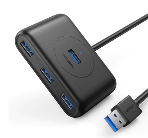 HUB extern Ugreen, "CR113" porturi USB: USB 3.0 x 4, conectare prin USB 3.0, lungime 1 m, negru, "20291" - 6957303822911