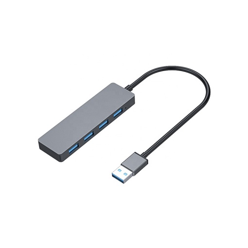 Hub Multiport 4 in 1, Basekit USH253, USB 3.0 la 4 x USB 3.0, Aluminium, Space Gray