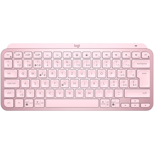 LOGITECH MX Keys Mini Minimalist Wireless Illuminated Keyboard - ROSE - US INTL - 2.4GHZ/BT - INTNL LOGITECH, "920-010500"