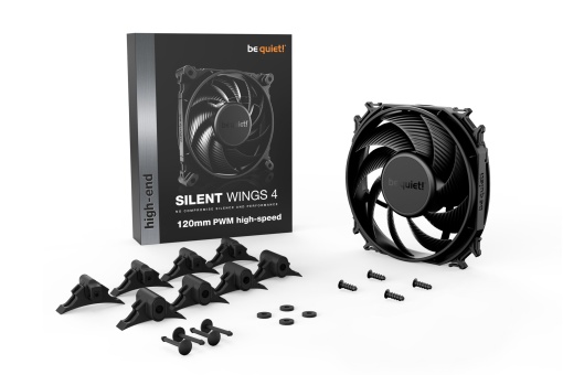 Ventilator Be Quiet! Silent Wings 4 PWM, 120mm, 2500 rpm, Fluid Dynamic Bearing, 4 Pini PWM, BL094