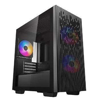 CARCASA DEEPCOOL MATREXX 40 3FS, Mini Tower M-ATX, fara sursa, sticla securizata, 3xfan, USB 2.0 x 1,USB 3.0 x 1,Jack 3.5mmx1,mesh pt. filtrare praf "DP-MATX-MATREXX40-3FS"
