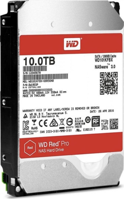 HDD WD 10 TB, Red Pro, 7.200 rpm, buffer 256 MB, pt. NAS, "WD102KFBX"