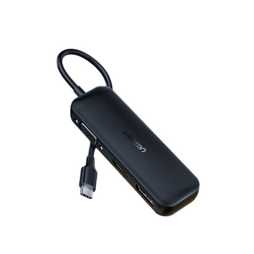 Hub Multiport 3 in 1 Ugreen CM260, USB Type-C la VGA, DisplayPort, HDMI ...