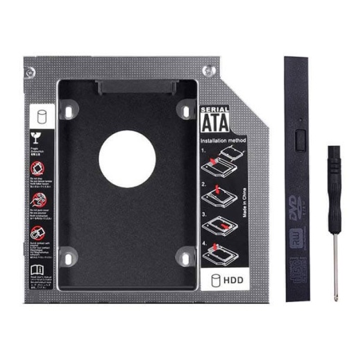 Adaptor Hdd Caddy Pentru Laptopuri Cu Unitate Optica De Mm