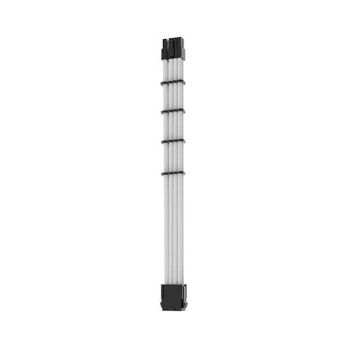 Cablu Alimentare Placa Video, Asiahorse Modding Sleeve, 6+2 Pini, Mesh Textil, 30 cm, 18AWG, White