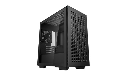 CARCASA DEEPCOOL CH370, Micro ATX, fara sursa, sticla securizata, 1 x 120mm fan, USB 3.0 x 2, Jack 3.5mm x 1, black, "R-CH370-BKNAM1-G-1"