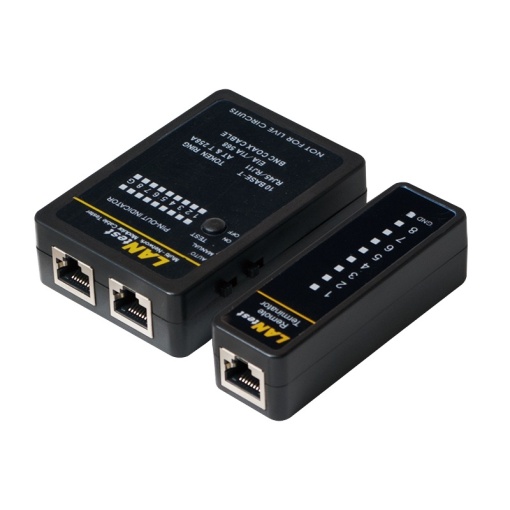 TESTER CABLU RETEA LOGILINK, pt. cablu UTP, FTP, coaxial, conector RJ45, RJ11, RJ12, BNC, "WZ0015"