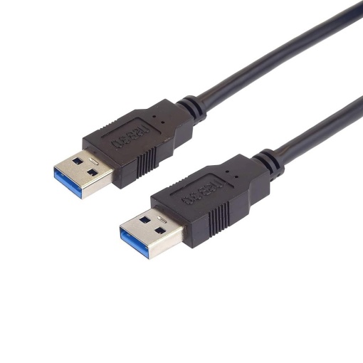Cablu de Date USB-A 3.0 5Gbps, Tata-Tata, Basekit, Ecranat, Negru, 1/2/3 m