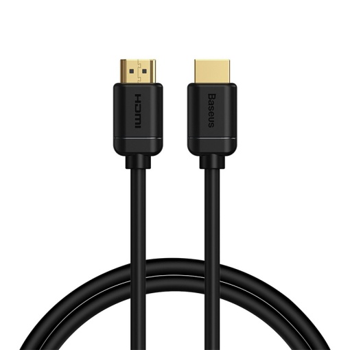 Cablu HDMI 2.0, Baseus CAKGQ, 4K 60Hz, 3D, HDR, 18 Gbps, 1/2/3/5/8 m, Negru