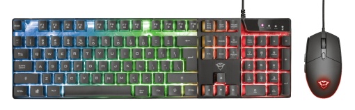 Kit TASTATURA si Mouse TRUST - gaming, "GXT 838 Azor", cu fir, 104 taste, format standard, switch , USB, negru, "TR-23289"