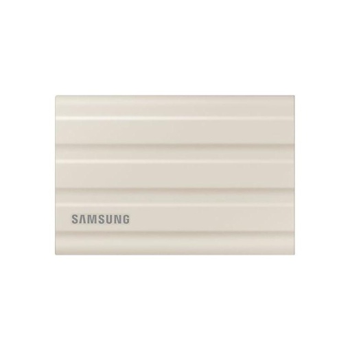 SSD. extern SAMSUNG T7 Shield, 1TB, USB 3.1 gen 1, R/W: 1050/1000 MB/s, crem, "MU-PE1T0K/EU"