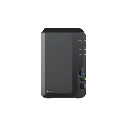 Synology DiskStation DS223, Realtek RTD1619B 4-Core 1.7 Ghz, RAM 2Gb, 2 Bays, Desktop