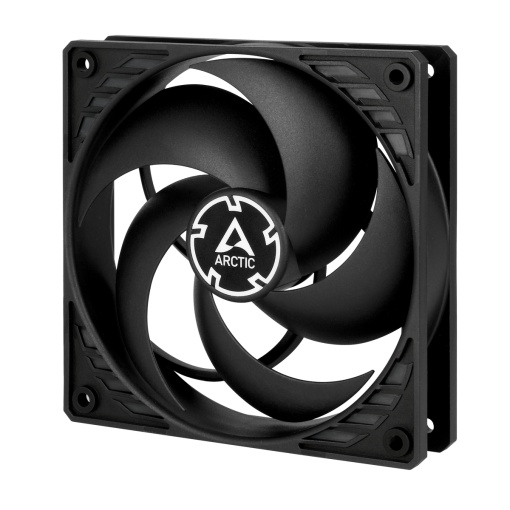 Ventilator Arctic P12 PWM, 120x120x25mm, 1800 rpm, 4 Pini PWM,Low Noise, High Static Pressure, Negru, ACFAN00119A