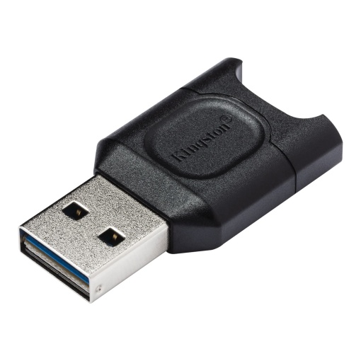 CARD READER extern KINGSTON, interfata USB 3.2 gen 1, citeste/scrie microSDHC/SDXC UHS-II, plastic, negru, "MLPM"